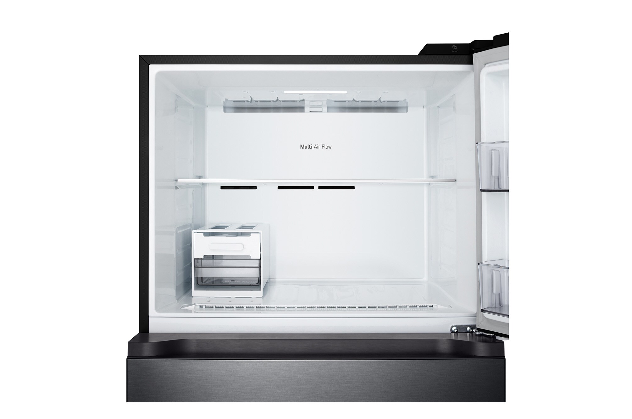 603L Top Freezer Fridge in Essence Matte Black thumbnail 4