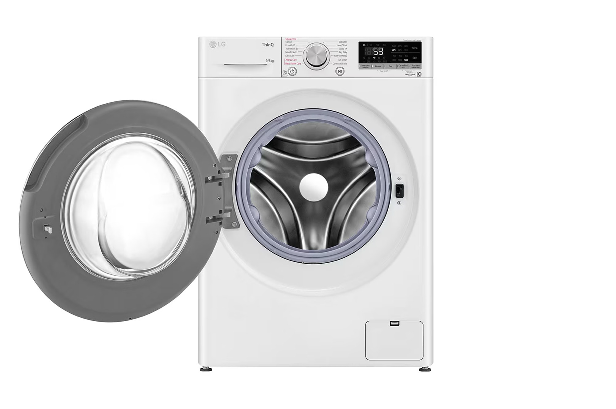 9/5kg Front Load Washer Dryer with AI Direct Drive & Steam thumbnail 2