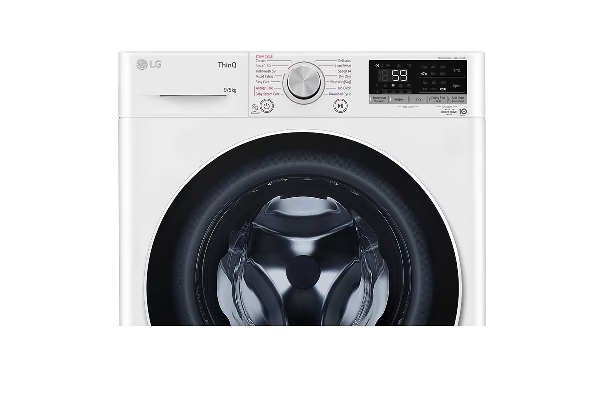 9/5kg Front Load Washer Dryer with AI Direct Drive & Steam thumbnail 3